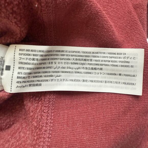 Abercrombie & Fitch Y2K Zip Up Hoodie Sweatshirt Size XS Red Logo Preppy Varsity - Picture 6 of 8